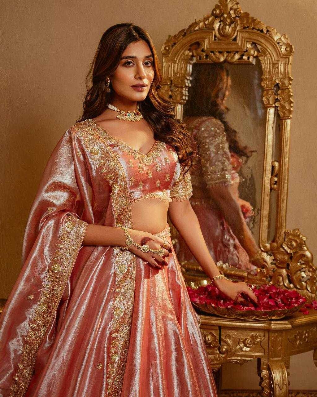 Tissue Silk Designer Traditional Lehenga - MYLUXURY LANE ENTERPRISE